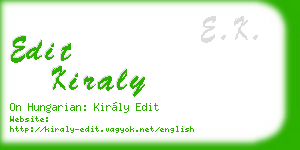 edit kiraly business card